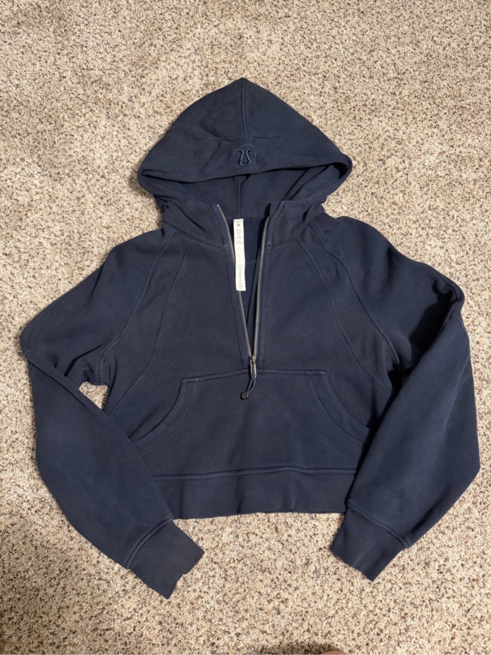 lululemon Scuba Oversized Funnel-Neck Half Zip Navy *Size XS/S* Barely Worn